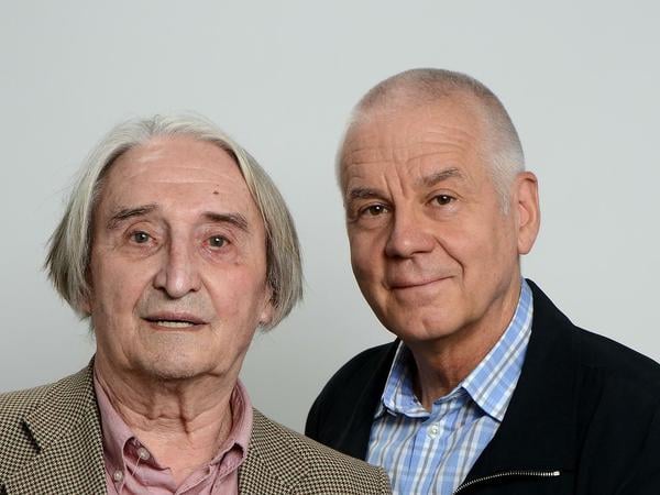 Günter Herburger und Matthias Politycki, Autoren und Marathonläufer.