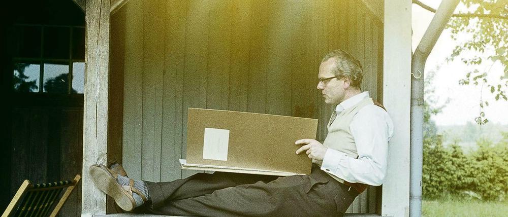 Arno Schmidt beim literarischen Partiturstudium