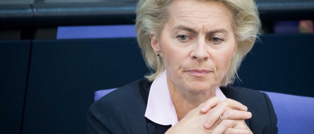 Bundesverteidigungsministerin Ursula von der Leyen (CDU).