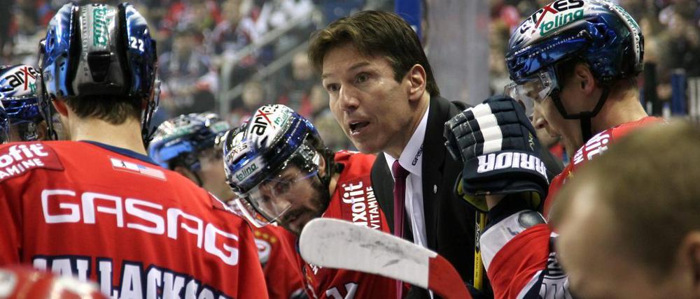 Fokussiert: Eisbären-Trainer Uwe Krupp kennt noch ganz andere Auswärtsfahrten.