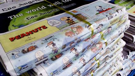 „Ich wünsche, jemand würde zu mir kommen und sagen: Charlie Brown, ich bin dein Freund.“ Der Peanuts-Strip wird bis heute in vielen Zeitungen nachgedruckt.