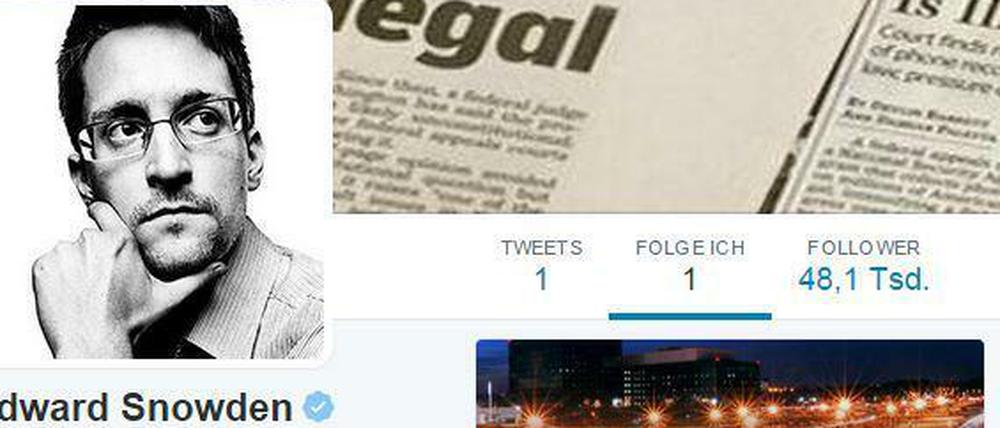Vertauschte Rollen: Nun (ver)folgt Edward Snowden mal die NSA – zumindest auf Twitter.