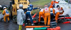 Ort der Tragödie. Am 5. Oktober 2014 rutschte Jules Bianchi mit seinem Marussia-Rennwagen beim Grand Prix von Japan unter einen Bergungskran. Der Franzose erlitt schwere Kopfverletzungen, fiel ins Koma und starb im Juli im Alter von 25 Jahren. 
