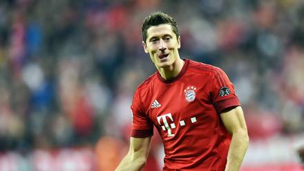 Jubeln, mal wieder. Lewandowski freut sich über sein Tor zum 5:0 gegen Zagreb. 