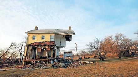 Auch Frank Bascombes ehemalige Strandvilla wurde zerstört. In einer Erzählung trifft er den jetzigen Besitzer. Unser Bild zeigt Union Beach in New Jersey, November 2012.