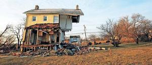 Auch Frank Bascombes ehemalige Strandvilla wurde zerstört. In einer Erzählung trifft er den jetzigen Besitzer. Unser Bild zeigt Union Beach in New Jersey, November 2012.
