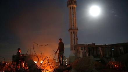Jugendliche in Gaza-City. Die Spannungen zwischen Israelis und Palästinensern haben in den vergangenen Wochen wieder zugenommen.