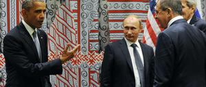 Die reden wieder: Obama und Putin in New York.