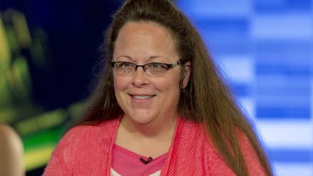 Kämpft gegen die Homo-Ehe. Standesbeamtin Kim Davis aus Kentucky. 
