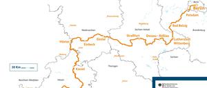 Der Bundesweg "Deutsche Einheit".