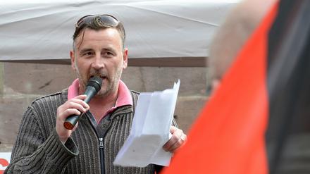 Pegida-Mitbegründer Lutz Bachmann wird vorgeworfen, Flüchtlinge als "Gelumpe" beschimpft zu haben.