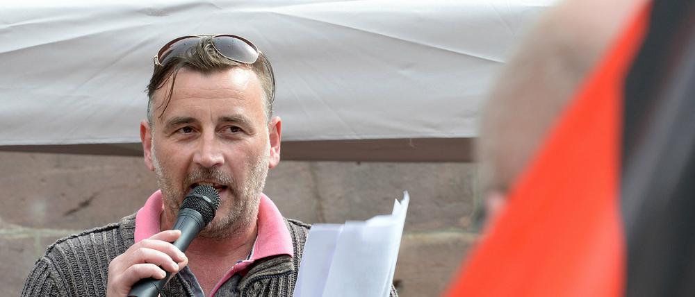 Pegida-Mitbegründer Lutz Bachmann wird vorgeworfen, Flüchtlinge als "Gelumpe" beschimpft zu haben.