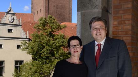 25 Jahre Einheit. Paare. Stadtentwicklungssenator Andreas Geisel und Frau Andrea. 