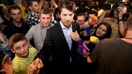 Gefeiert: Lewan Kobiaschwili nach der erfolgreichen Wahl zum georgischen Verbandspräsidenten.