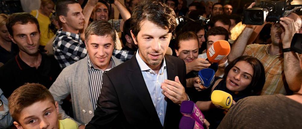 Gefeiert: Lewan Kobiaschwili nach der erfolgreichen Wahl zum georgischen Verbandspräsidenten.