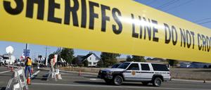 Die Gegend rund um das College wurde weiträumig abgesperrt.