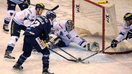 Marcel Noebels will mit den Eisbären heute in Ingolstadt den Puck möglichst oft im gegnerischen Tor versenken.