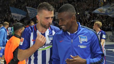 Wer läuft gegen den Hamburger SV für Hertha BSC im Sturm auf: Vedad Ibisevic (l.), Salomon Kalou - oder sogar beide?