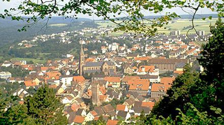 Die Stadt Hardheim in Franken. 