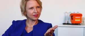 Die Frau an der BSR-Spitze.