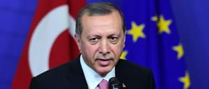 Recep Tayyip Erdogan in Brüssel. 