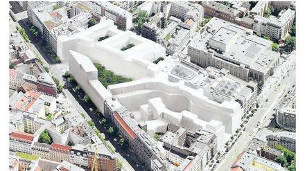 Runde Sache. In der öffentlichen Passage wollen die Architekten einen Platz anlegen. Auch eine „kulturelle Nutzung“ in dem früheren Tacheles-Altbau ist versprochene Sache. 