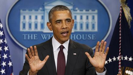 US-Präsident Barack Obama forderte den Kongress zur Kooperation auf, um schärfere Waffengesetze durchzusetzen.