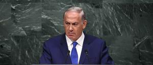 45 Sekunden bitteren Schweigens: Israels Premier Benjamin Netanjahu vor den US. 