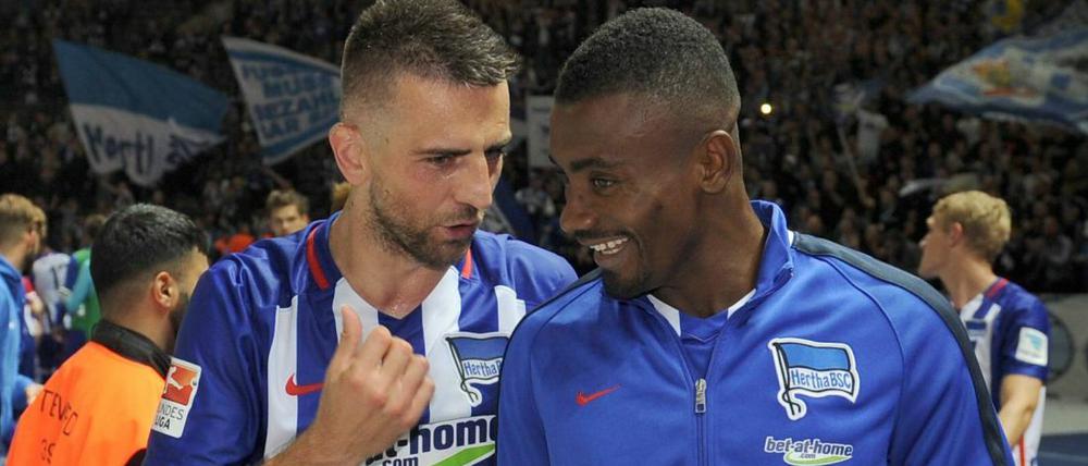 Stürmische Verbindung. Vedad Ibisevic (li.) und Salomon Kalou haben sich als Sturmduo gefunden. 