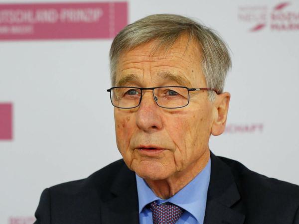 Fordert mehr Bildung und bessere Arbeitsmöglichkeiten für Flüchtlinge: Wolfgang Clement.