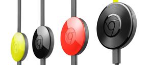 Die Welt als Stream. Mit Empfängern wie den Chromecasts von Googles werden Videos und Musik aus dem Netz auf Fernseher und Stereoanlagen geschickt.