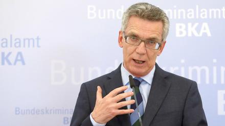 Bundesinnenminister Thomas de Maiziere (CDU)
