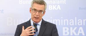 Bundesinnenminister Thomas de Maiziere (CDU)