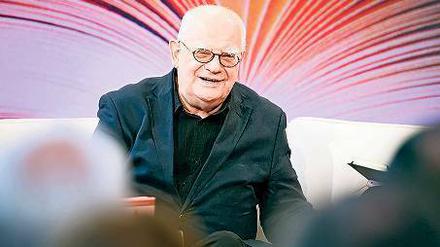 Sprachsensibel. Hans Joachim Schädlich 2015 auf der Leipziger Buchmesse. 