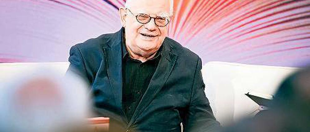 Sprachsensibel. Hans Joachim Schädlich 2015 auf der Leipziger Buchmesse.