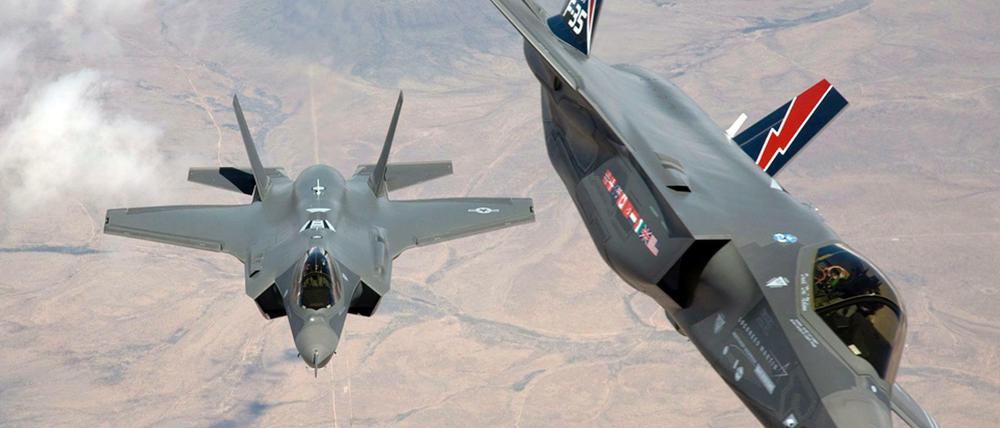 Amerikanische Kampfjets im Einsatz.