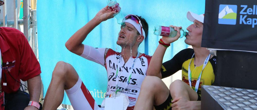Das Duell auf Hawaii: Olympiasieger Jan Frodeno (l.) gegen Titelverteidiger Sebastian Kienle.