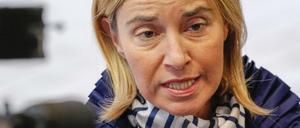Nach der EU-Innenministerkonferenz diskutierten die Minister mit der Hohen Repräsentantin für EU-Außenpolitik, Federica Mogherini, über die Balkanroute der Flüchtlinge und mögliche Verbesserungen entlang der Strecke. 