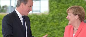 Der britische Premier David Cameron und Bundeskanzlerin Angela Merkel im vergangenen Juni in Berlin.