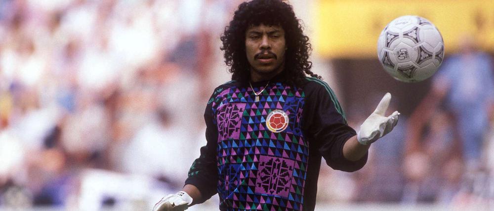 Endlich auch bei einer EM exotische Stars wie sonst nur bei der WM (hier René Higuita).