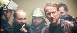 Katharina Lorenz (Petra Schmidt-Schaller) und Thorsten Falke (Wotan Wilke Möhring) im "Tatort - Verbrannt"