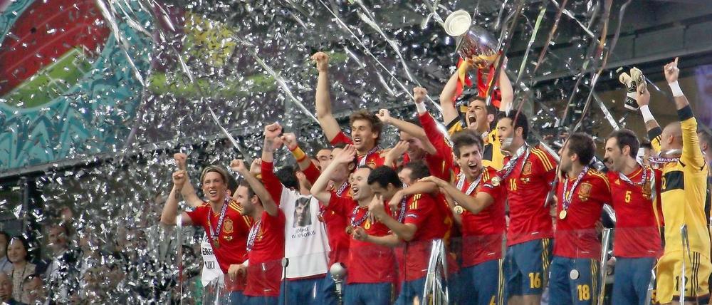 Auch bei einer EM: The winner takes it all (hier Spanien, 2012).