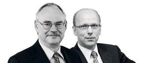 Das Bild zeigt Gert G. Wagner und Cornelius Richter.
