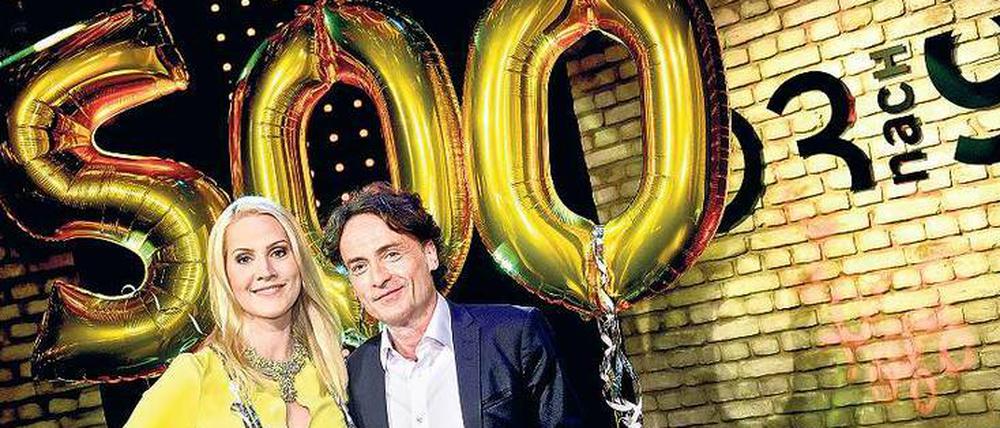 Nicht mehr den Mund zuhalten. Die „3 nach 9“-Moderatoren Judith Rakers und Giovanni di Lorenzo bei der dienstältesten Talkshow im deutschen Fernsehen.