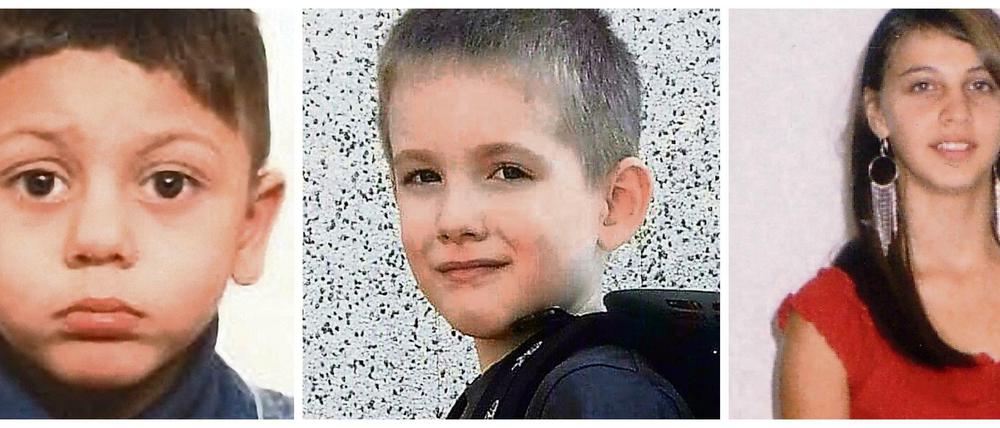 Jedes Jahr verschwinden Kinder. Manche werden noch immer vermisst. Links Mohamed, in der Mitte Elias, rechts Georgine Krüger.