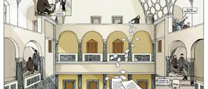 Flugblätter für die Freiheit: Eine Szene aus dem besprochenen Buch.