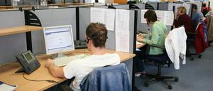 Vor allem der Dienstleistungssektor in Berlin holt auf.