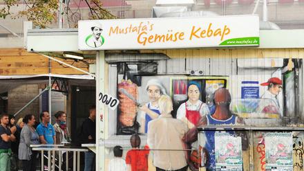 Mustafas Gemüsedöner in Kreuzberg. , aufgenommen am 25. August 2015 für die Serie "Berliner Höfe" in der Kultur.