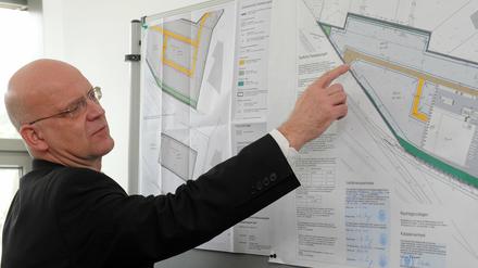 Stephan Loge (SPD), alter und neuer Landrat des Landkreises Dahme-Spreewald