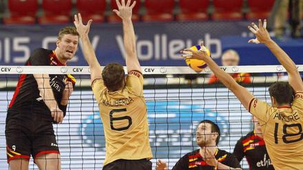 Gleich vier Satzbälle vergaben die Belgier gegen Deutschland.